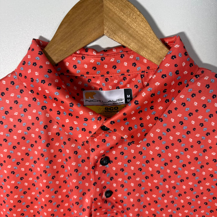 NICKLAUS PRINTED  SPORT POLO TSHIRT