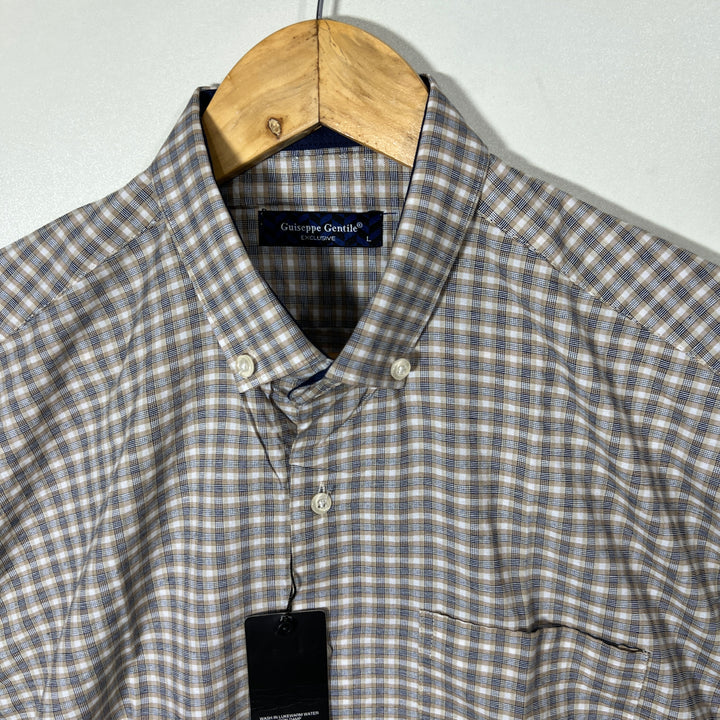 GUISEPPE CENTILE BUTTON DOWN HALF SLEEVES SHIRT BRAND NEW