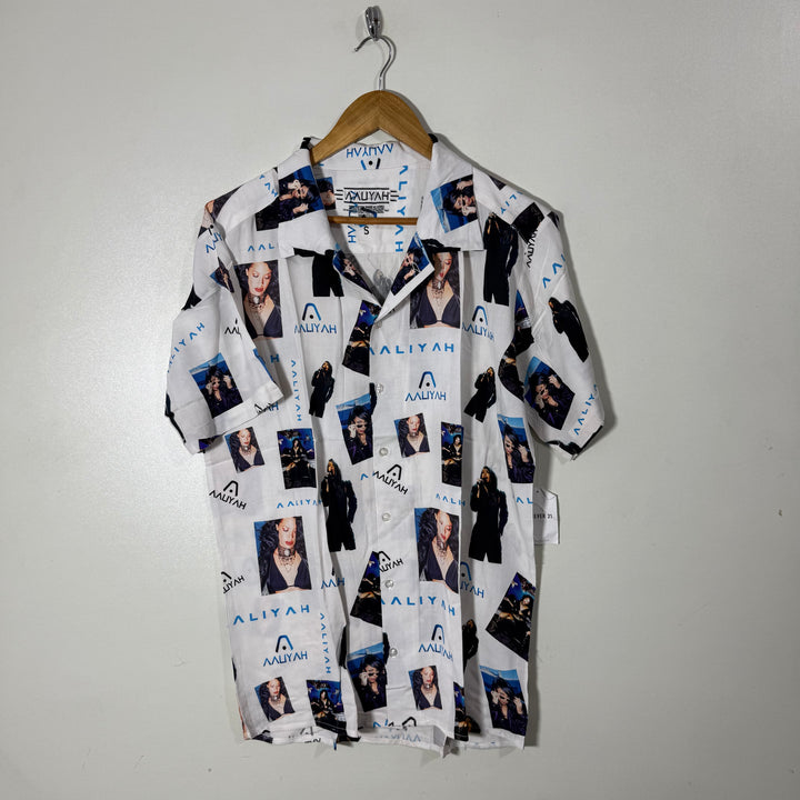 AALIYAH CUBAN COLLAR HALF SLEEVES HAWAI SHIRT BRAND NEW