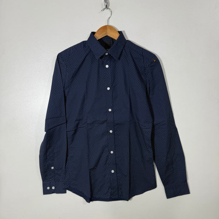 H&M SLIM FIT COTTON SHIRT BLUE COLOUR