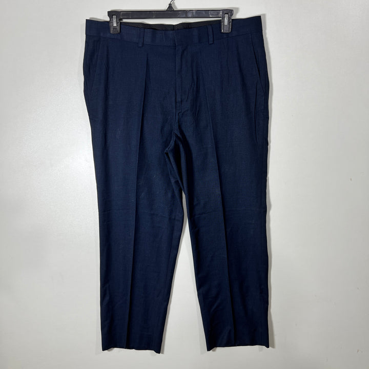 TOMMY HILFIGER SLIM FIT TEXTURED DRESS PANT WITHOUT STRETCH DARK NAVY BLUE