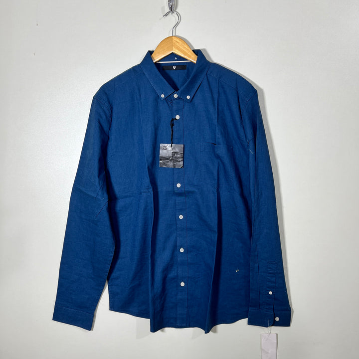 BY VERY BUTTON DOWN LINNEN COTTON SHIRT BRAND NEW