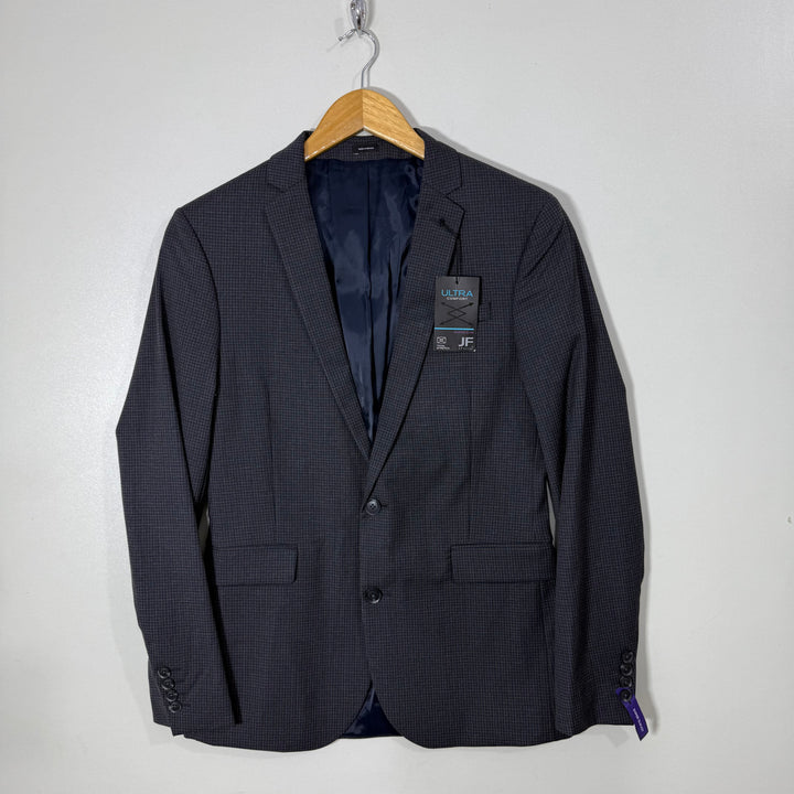 J. FERRAR SUPER SLIM FIT ULTRA COMFORT CHECKERED BLAZER BRAND NEW WITH STRETCH