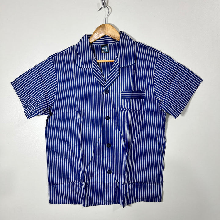 ALPH COTTON SHIRT SHORT NIGHT SUIT