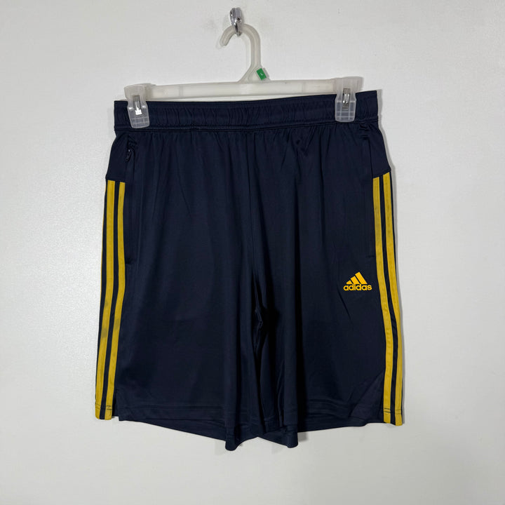ADIDAS SPORT SHORT WITH SIDE ZIP POCKETS BLUE COLOURB
