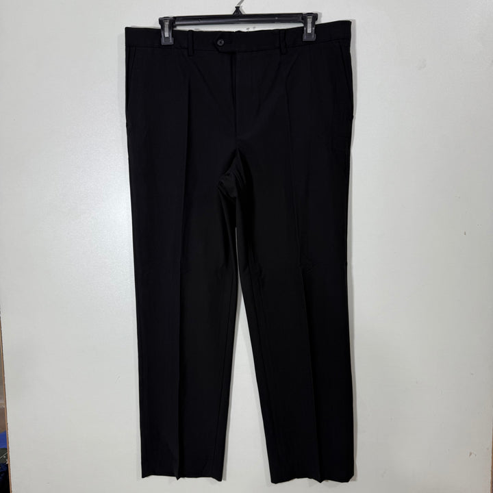 CROFT & BARROW CLASSIC FIT FLAT FRONT EASY CARE COMFORT WAISTBAND FOUR WAY STRETCH TRUE COMFORT DRESS PANT BRAND NEW BLACK COLOUR