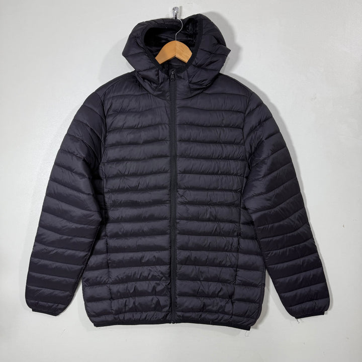 DIVIDED BY H&M PUFFER JACKET BLACK COLOUR WITH HOOD