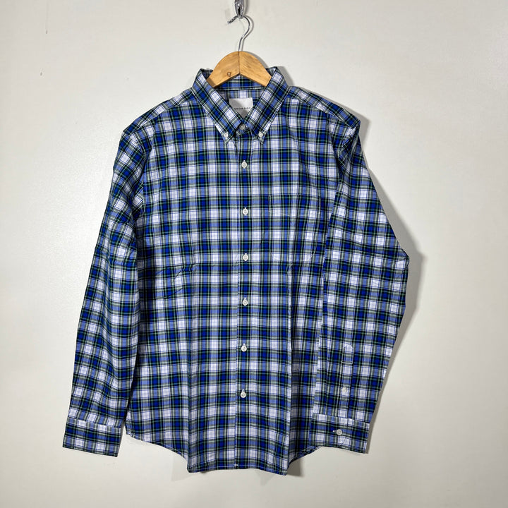 AMERICAN EAGLE BUTTON DOWN CASUAL CKECKERED SHIRT