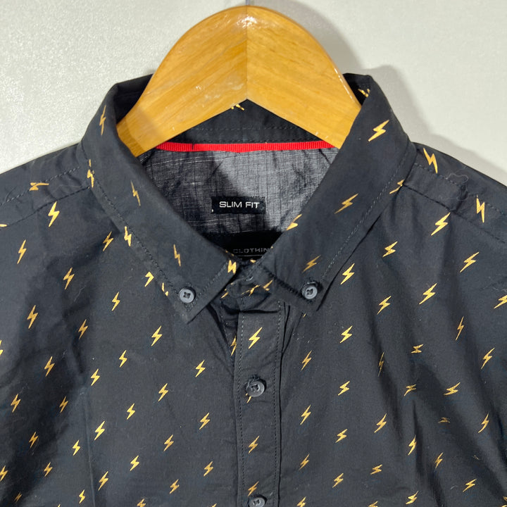 DRILL CLOTHING BUTTON DOWN HALF SLEEVES SHIRT