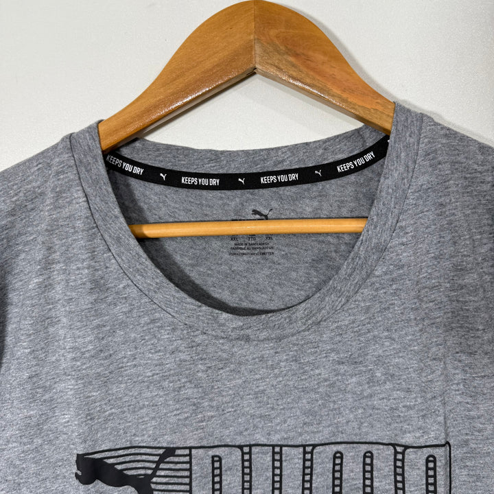 PUMA COTTON TSHIRT. GREY COLOUR