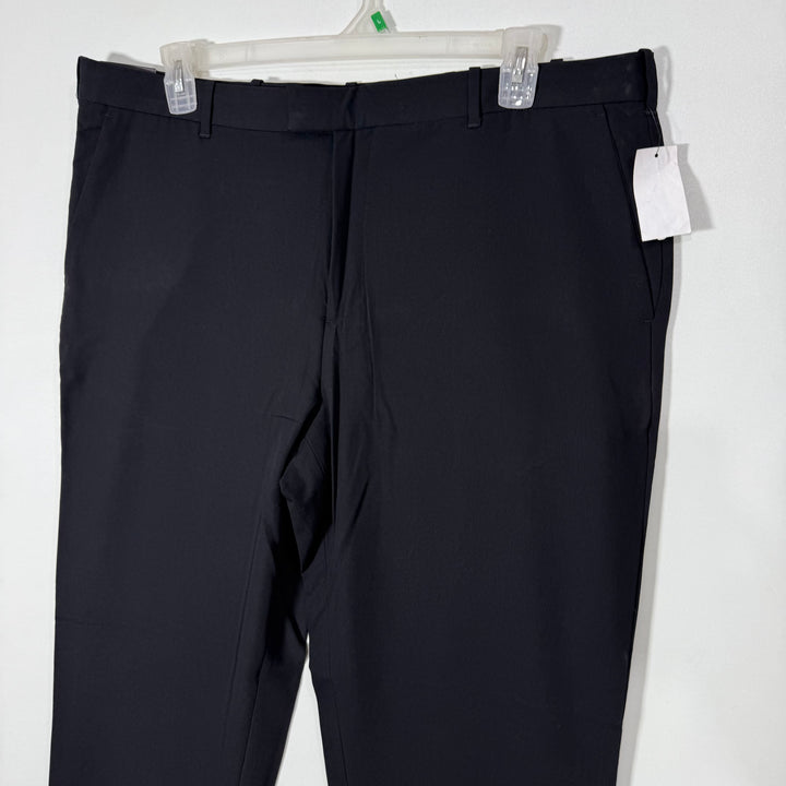 VAN HEUSEN FLEX STRAIGHT FIT PREMIUM NON IRON MACHINE WASHABLE DRESS PANT BRAND NEW BLACK COLOUR