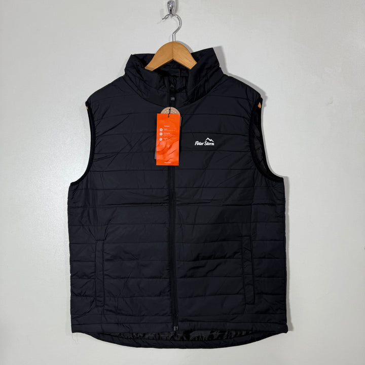 PETER STORM SLEEVES LESS PUFFER JACKET BRAND NEW BLACK COLOUR