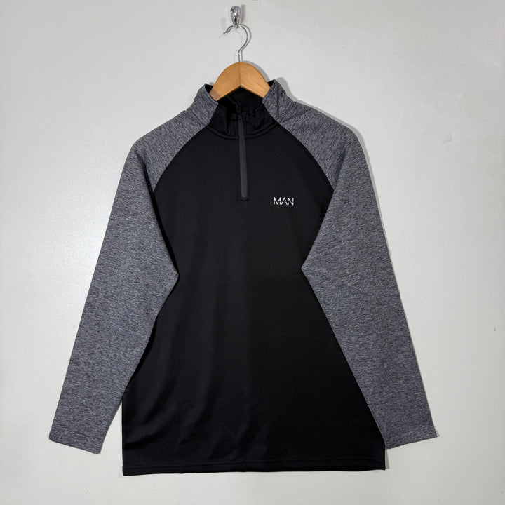 BOOHOOMAN ACTIVE HALF ZIP SPORT PULLOVER