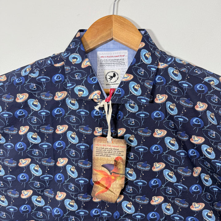A FISH NAMED FRED HALF SLEEVES CASUAL COTTON SHIRT BRAND NEW