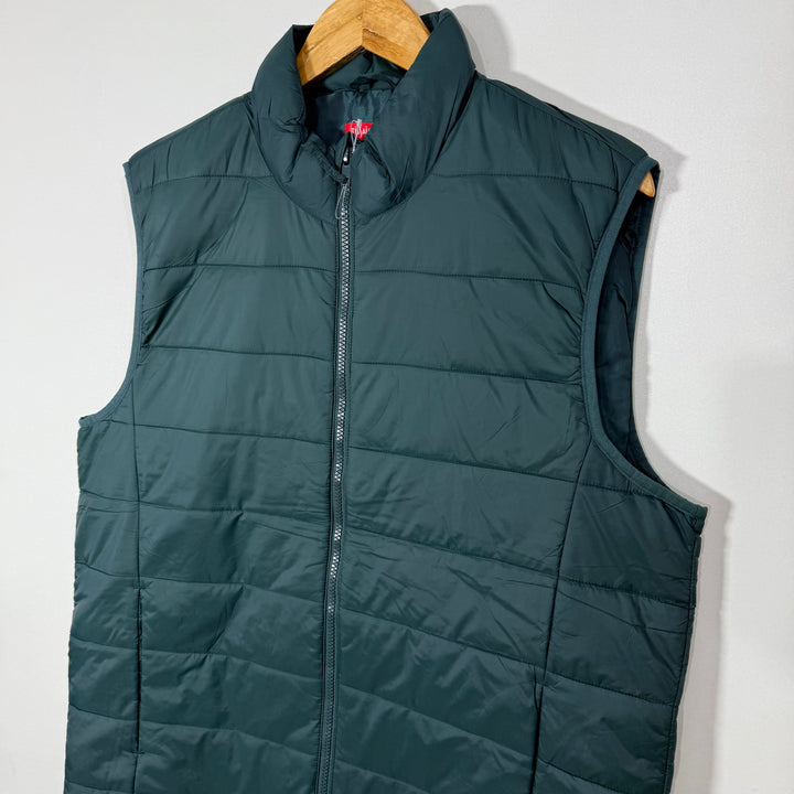 TISSAIA SLEEVES LESS JACKET GREEN COLOUR