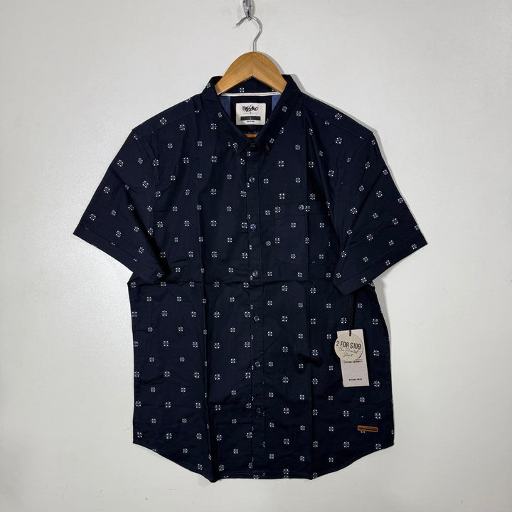 MOSSIMO BUTTON DOWN HALF SLEEVES COTTON SHIRT BRAND NEW