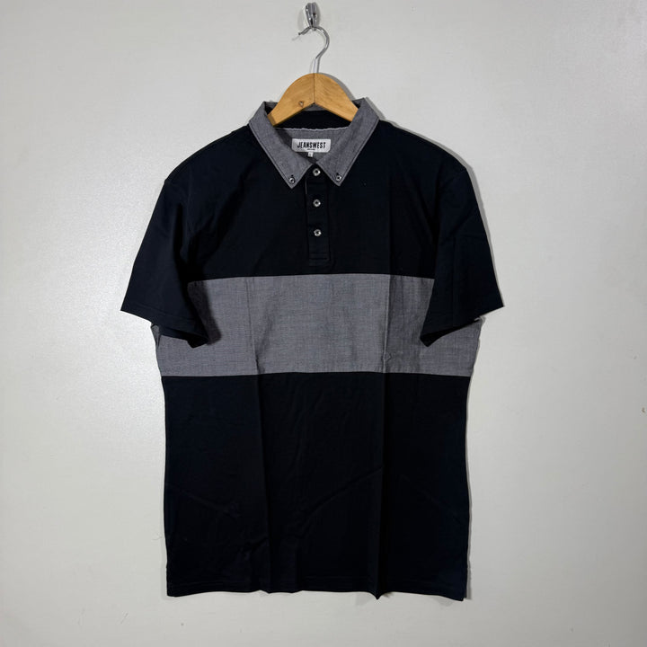 JEANSWEST BUTTON DOWN COTTON POLO TSHIRT