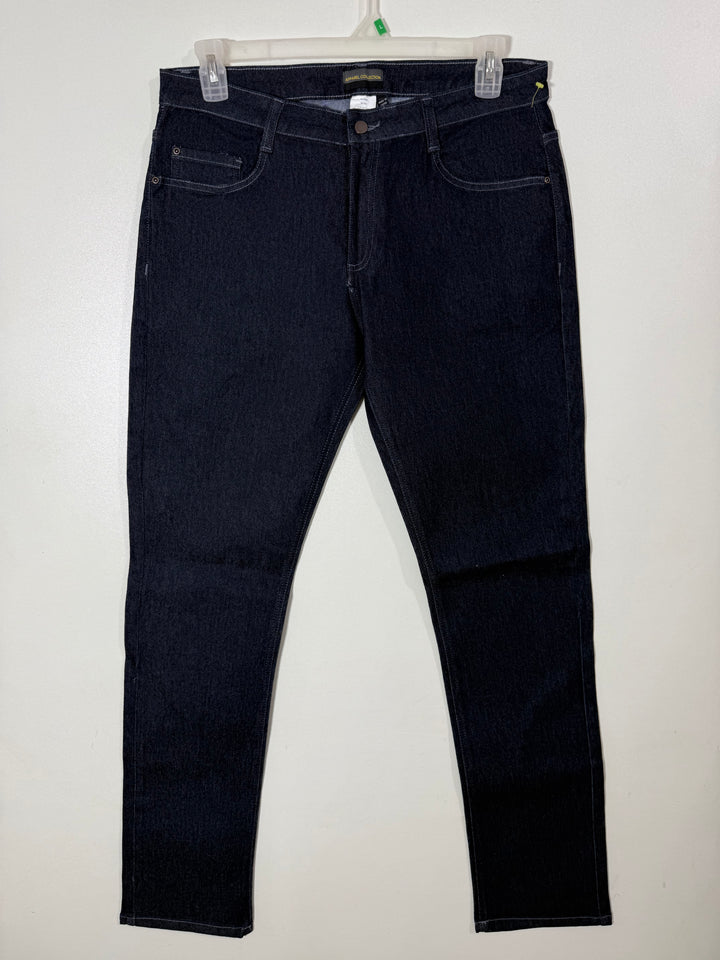 APPAREL COLLECTION REGULAR FIT DENIM PANT WITH STRETCH BLUE COLOUR