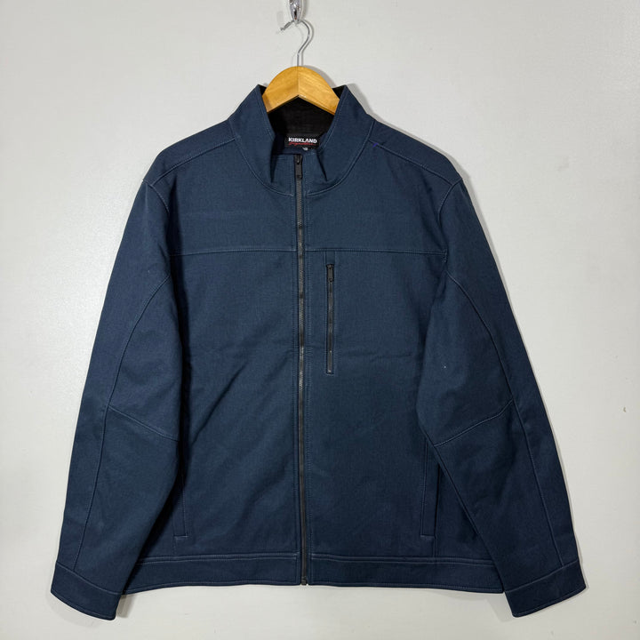 KIRKLAND SOFT SHELL WINDBREAKER JACKET INNER FLEECE