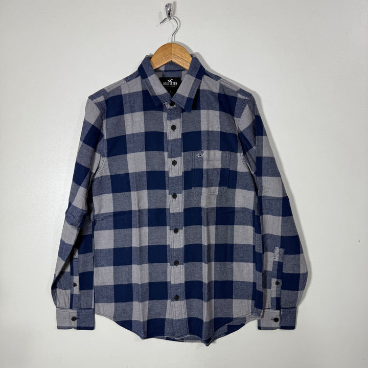 HOLLISTER CHECKERED FLANNEL COTTON SHIRT BRAND NEW