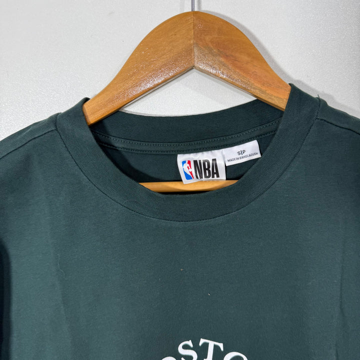 NBA OVERSIZED DROOPED SHOULDER COTTON TSHIRT GREEN COLOUR