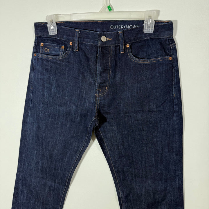 OUTERKNOWN STRAIGHT FIT DENIM PANT WITHOUT STRETCH