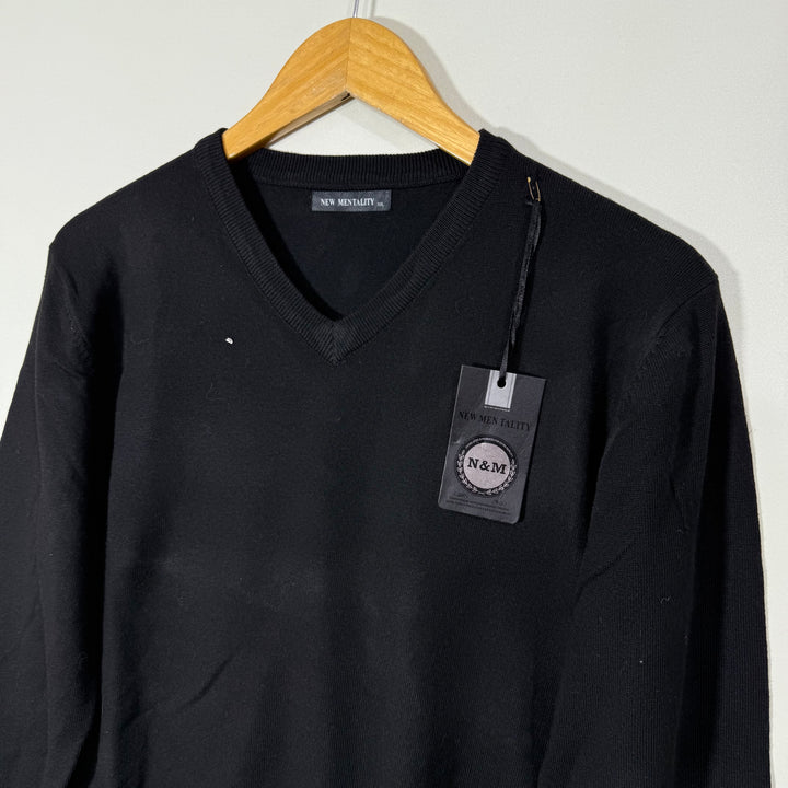 NEW MENTALITY V NECK ACRYLIC SWEATER BRAND NEW
