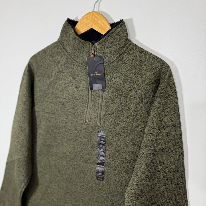 OLD RIVER HALF ZIP FLEECE PULLOVER BRAND NEW