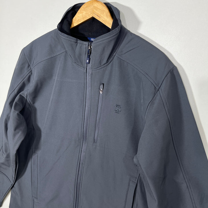 IZOD SOFT SHELL WINDBREAKER JACKET INNER FLEECE