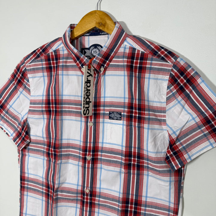 SUPERDRY BUTTON DOWN HALF SLEEVES COTTON SHIRT BRAND NEW