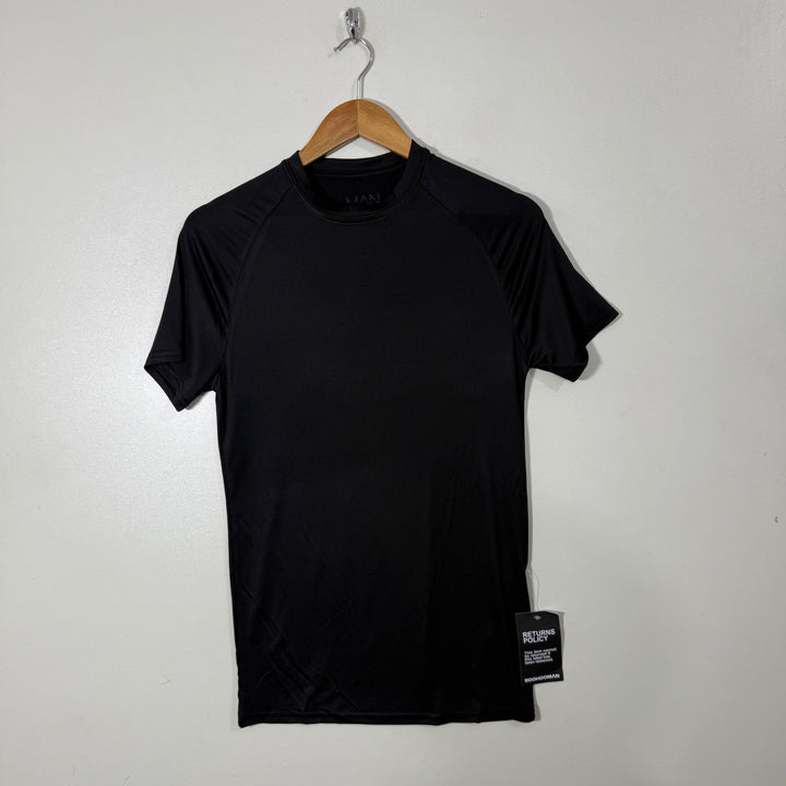 BOOHOOMAN ACTIVE SPORT TSHIRT BRAND NEW BLACK COLOUR