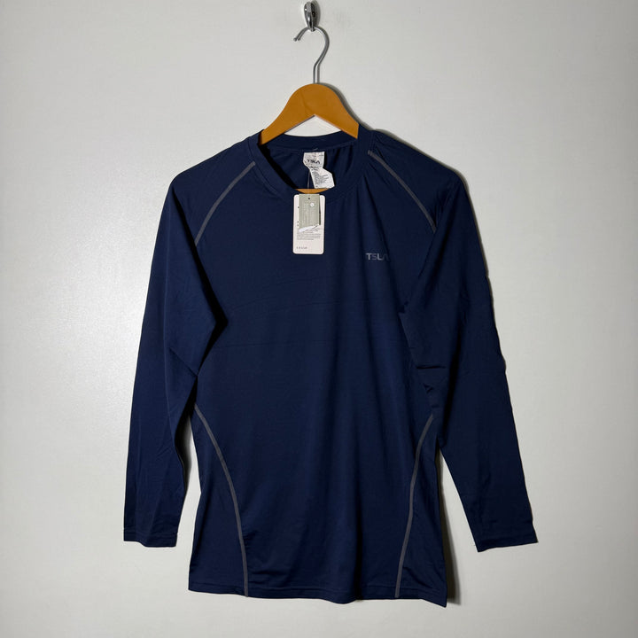 TSLA LONG SLEEVES SPORT COMPRESSION TSHIRT BRAND NEW BLUE COLOUR
