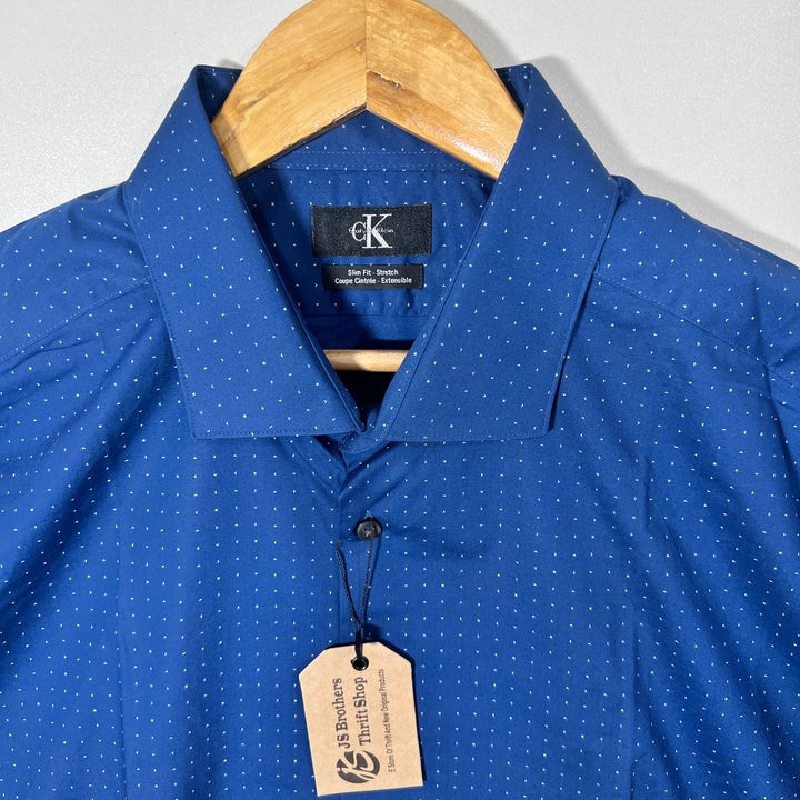 CALVIN KLEIN SLIM FIT SEMI FORMAL SHIRT WITH STRETCH