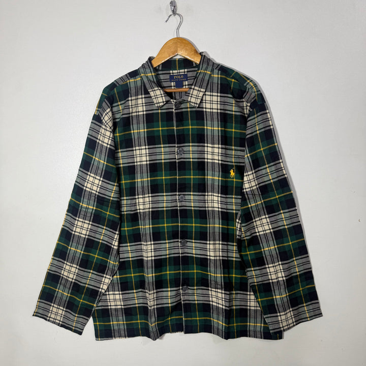 RALPH LAUREN POLO FLANNEL COTTON NIGHT SUIT