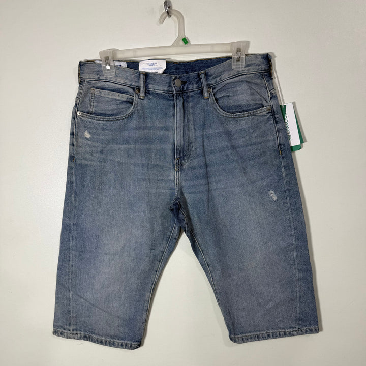 H&M RELAXED FIT THREE QUARTER DENIM SHORT BRAND NEW WITHOUT STRETCH