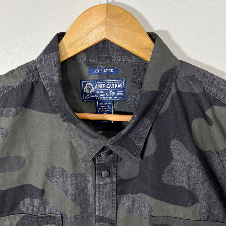 AMERICAN EAGLE DOUBLE POCKETS CAMOUFLAGE SHIRT