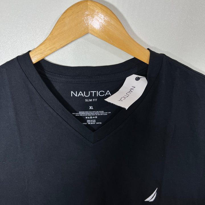 NAUTICA V NECK COTTON TSHIRT BRAND NEW