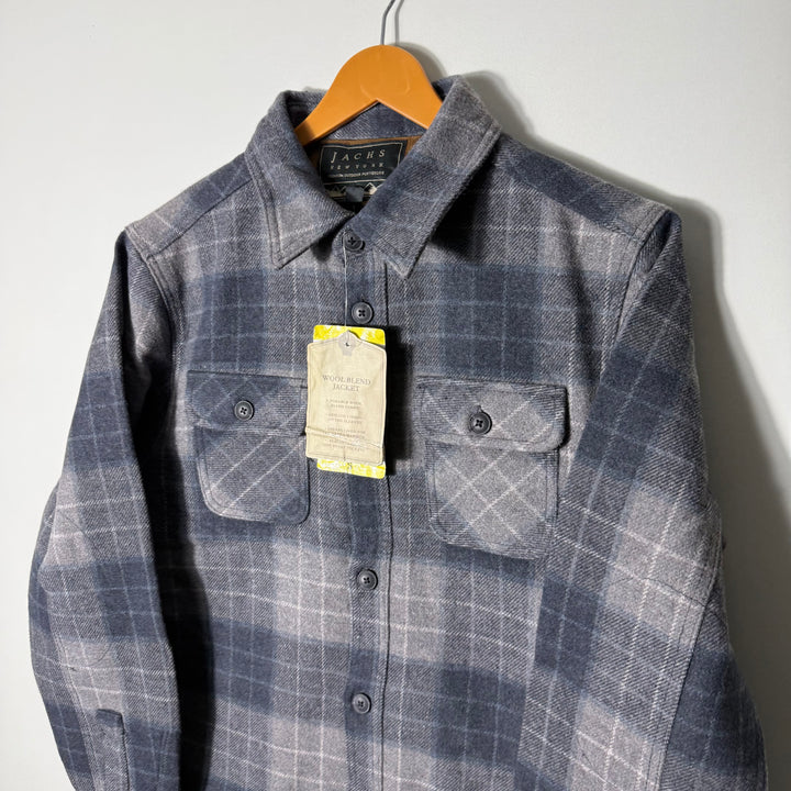JACHS NEW YORKE CHECKERED WOOL BLEND JACKET BRAND NEW INNER SHERPA LINNED