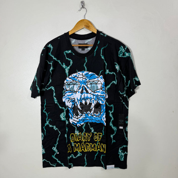 DIAMOND PRINTED COTTON TSHIRT