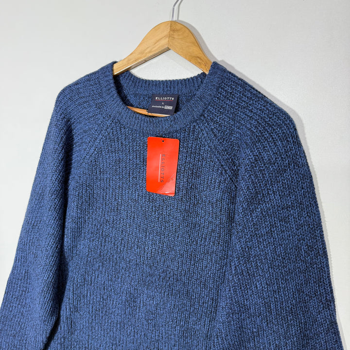 ELLIOTTS KNITWEAR ACRYLIC WOOL SWEATER BRAND NEW BLUE COLOUR