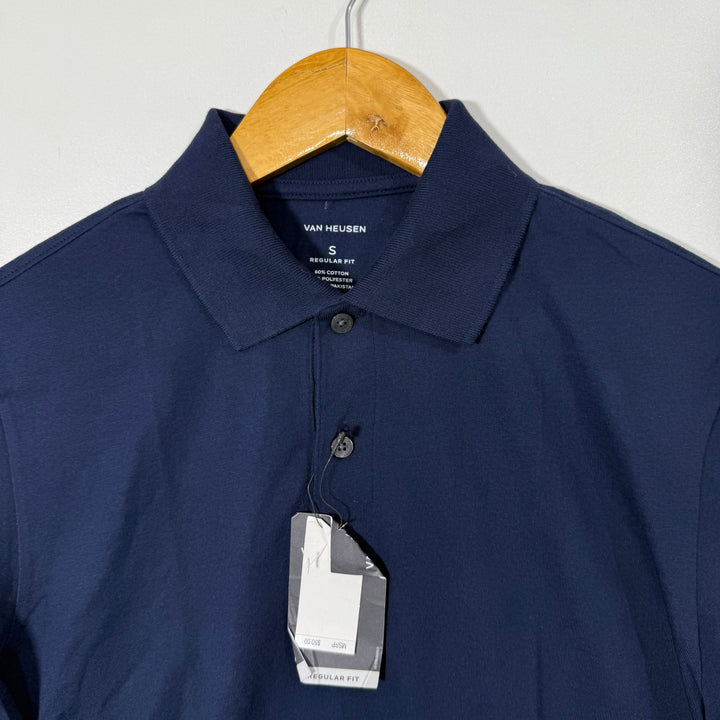 VAN HEUSEN SOFT TOUCH COTTON POLO TSHIRT BRAND NEW BLUE COLOUR