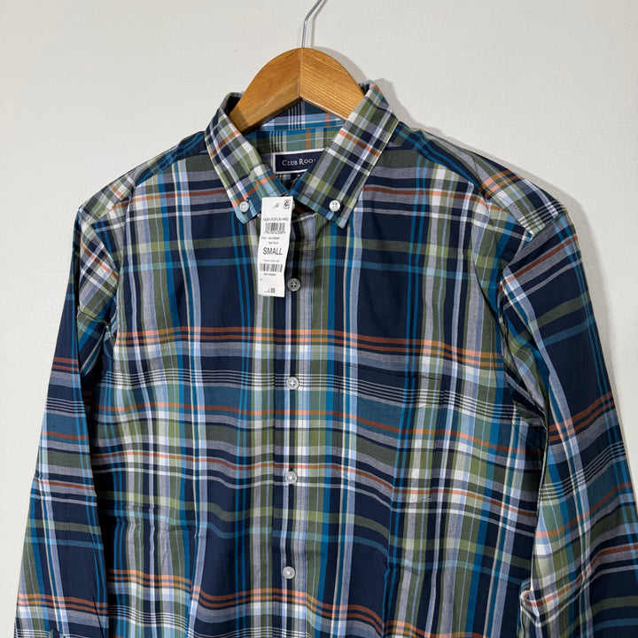 CLUB ROOM BUTTON DOWN CASUAL COTTON SHIRT BRAND NEW