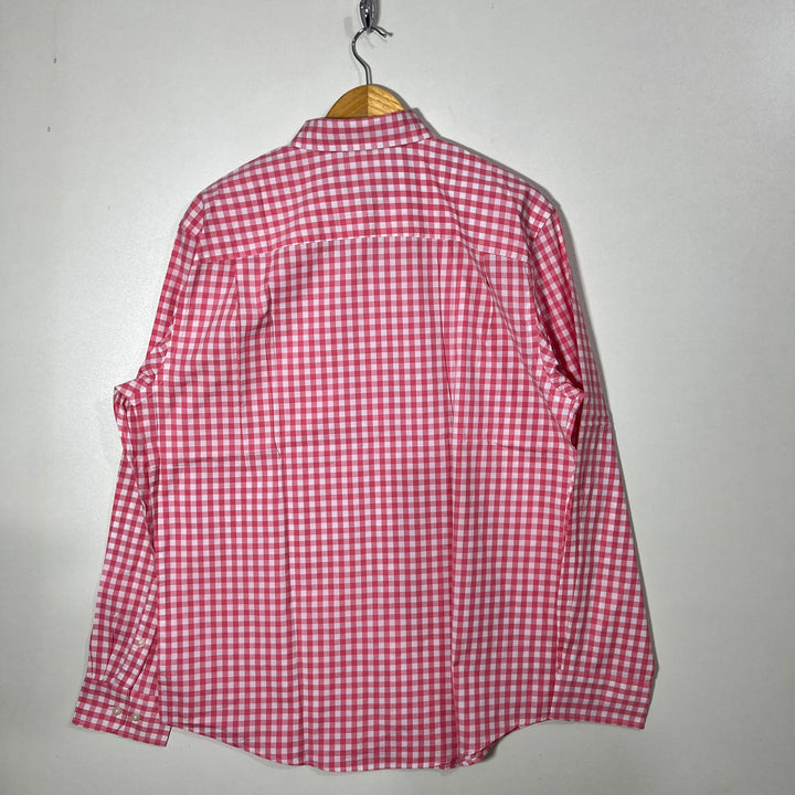 CROWN IVY CLASSIC FIT BUTTON DOWN COTTON SHIRT BRAND NEW WITH STRETCH
