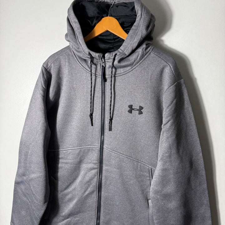 UNDER ARMOUR COLDGEAR SPORT JACKET INNER FLEECE WITH HOOD GREY COLOUR