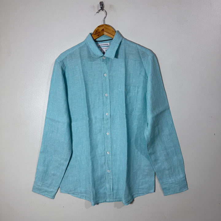 AMAZON ESSENTIAL REGULAR FIT LINEN SHIRT