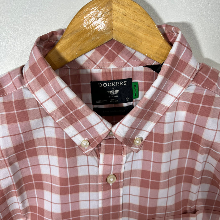 DOCKERS CLASSIC FIT BUTTON DOWN CASUAL COTTON SHIRT BRAND NEW