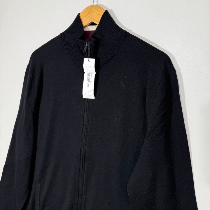CALVIN KLEIN EXTRA FINE MERINO WOOL SWEATER BRAND NEW BLACK COLOUR