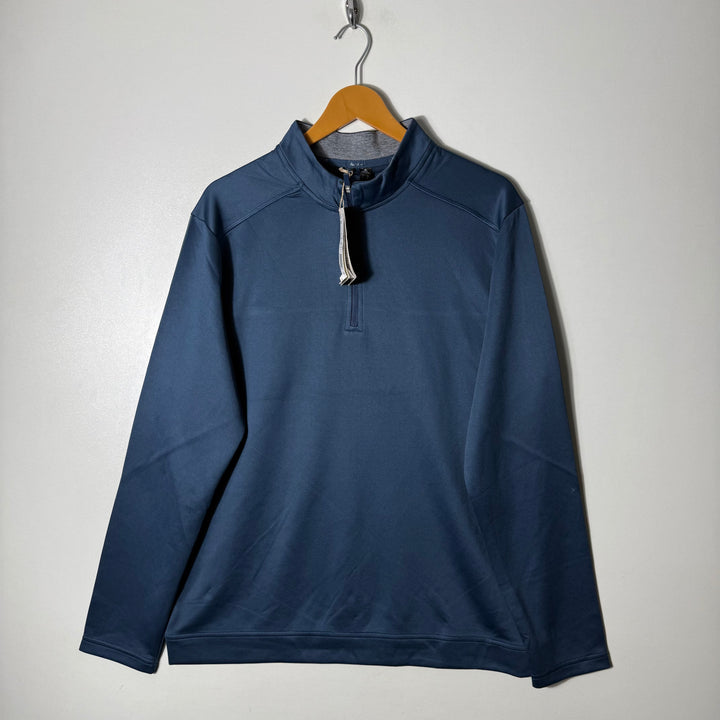 ADIDAS HALF ZIP SPORT PULLOVER BRAND NEW BLUE COLOUR