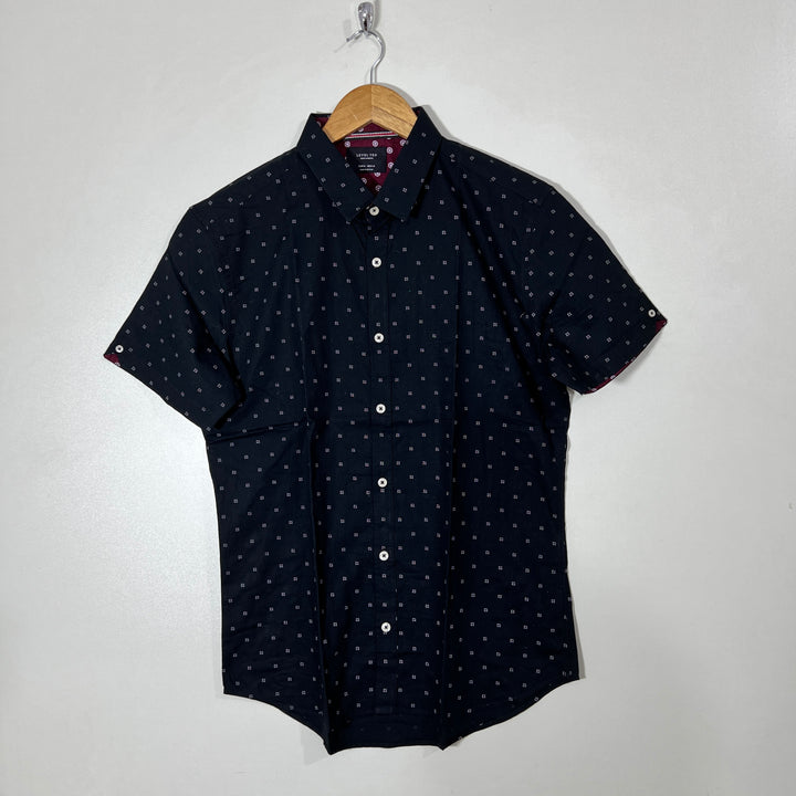 LEVEL TEN HALF SLEEVES COTTON SHIRT