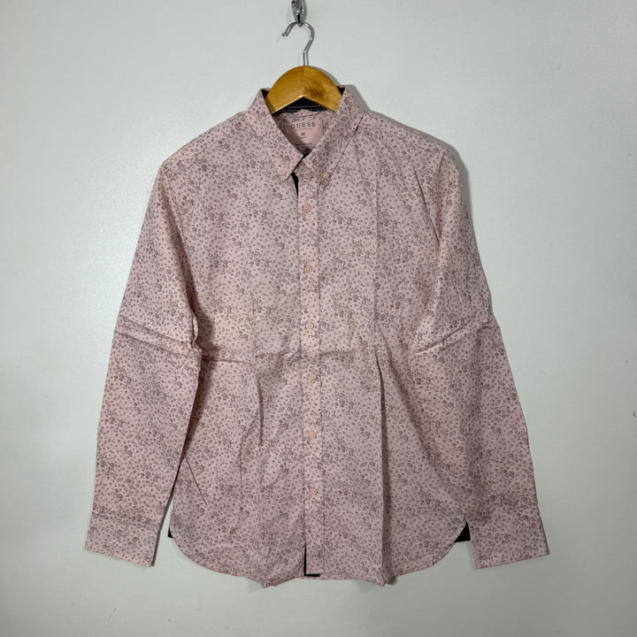 GUESS SLIM FIT BUTTON DOWN CASUAL COTTON SHIRT